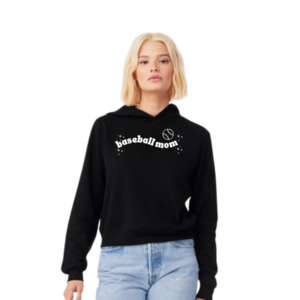 Midweight Pigment-Dyed Crewneck Sweatshirt - Baseball Mom Curved Design